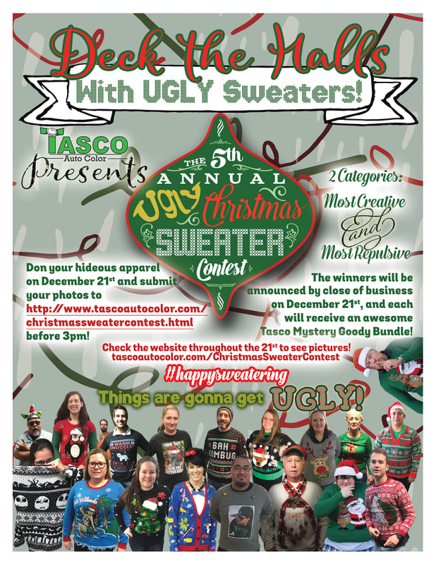 2018 Sweater Contest Official Flyer